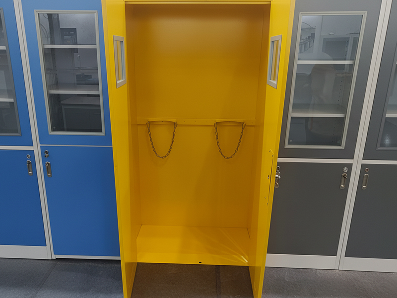 全钢气瓶柜单瓶双瓶三瓶规格选择与实验室空间布局华巨升建议